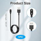 Smart Watch Charger for VeryFit Pro Letsfit, Magnetic USB Smartwatch Charging Cable Compatible with SW021 SW023 SW025 ID205L ID205U ID205S IDW26 IDW25 IDW23 Uwatch 3S 3 2 2S