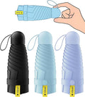 LMUGOOS 3 Pack Travel Mini Umbrella Small Compact, Portable Umbrella with UV Protection UPF 50+, Rainproof & Sunproof Folding Umbrella, Backpack & Pocket-Friendly