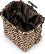 reisenthel carrycruiser Frame Leo Macchiato - Portable Shopping Trolley with Sturdy Aluminum Frame, Shoulder Strap and Removable mesh Inner Bag -Water-Repellent