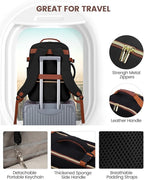 LOVEVOOK 50L Travel Backpack for Women & Men, Airline Approved Carry On Luggage with 3 Packing Cubes, TSA Overnight Bags, Waterproof Personal Item Bag, Weekender Essentials Backpacks fits 17" Laptop