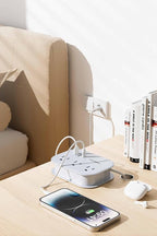 European Travel Plug Adapter USB C, Popowell International European Plug Adapter, 4 FT Travel Power Strip with 3 Outlets & 3 USB, Type C Power Adapter Travel Essential for Italy Spain France Germany.