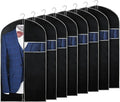 Syeeiex 40" Garment Bag, Set of 8 Suit Bag, Garment Bags for Hanging Clothes, Suit Covers Bags for Men or Women, Dress Bags for Storage Suits, Shirts,T-shirts and Jackets on Closet