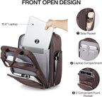 Hanke 16 Inch Underseat Carry On Luggage With Wheels, Small Rolling Suitcase Lightweight Under Seat Carry On Bag, Airline Approved Personal Item Overnight Softside Travel Luggage Bag,Coffee