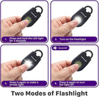 Fosmon Personal Alarm for Women, Self Defense Protection Keychain Safety Sound Siren 125DB with Strobe Light LED Flashlight Carabiner, SOS Emergency Security Alert Device for Kids Teenager Elderly Men