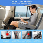 Airplane Foot Hammock for Plane Travel, Foot Sling for Airplane Travel,Portable Leg Hammock for Foot & Leg Support, Improve Comfort, A Must-Have for Long Flights, Work, Travel, 2 Pack, Black & Blue
