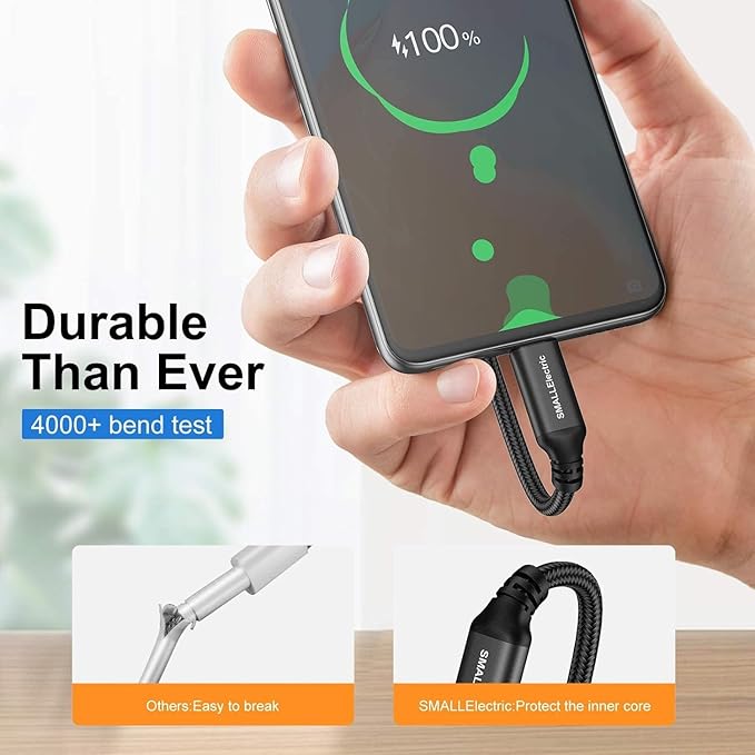 USB Type C Cable 5-Pack 3FT, USB Type A to C Fast Car Charger Cords for Braided Fast Charging Cable CarPlay for 17/17 Pro/16e/16/15 Pro Max/Samsung Galaxy Note S20 S10 S9 S8 Plus LG V50 V40 G8 G7