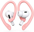 Ear Hooks 2 Pairs for AirPods Pro 2 & 1, AirPods 4 & 3, Anti-Slip Comfortable Fit, Ergonomic Design, Accessories (Medium, Pink)
