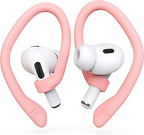 Ear Hooks 2 Pairs for AirPods Pro 2 & 1, AirPods 4 & 3, Anti-Slip Comfortable Fit, Ergonomic Design, Accessories (Medium, Pink)