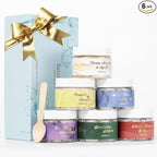Spa Gifts for Women - 6-Piece Floral Epsom Salt Gift Set for Women with Epsom Salt, Bath and Body Gift Set in Elegant Box | Christmas, Mothers Day, Birthday Gifts for Men spa kit Mom Bath Set