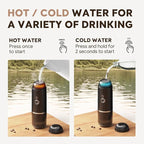 i Cafilas Rich Crema Portable Electric Espresso Coffee Maker, Fast self-heating 2 IN 1 Extraction System Espresso Machine,Support Ground Coffee and NS capsule, for Travel,Car,Hiking,Climbing（Black）