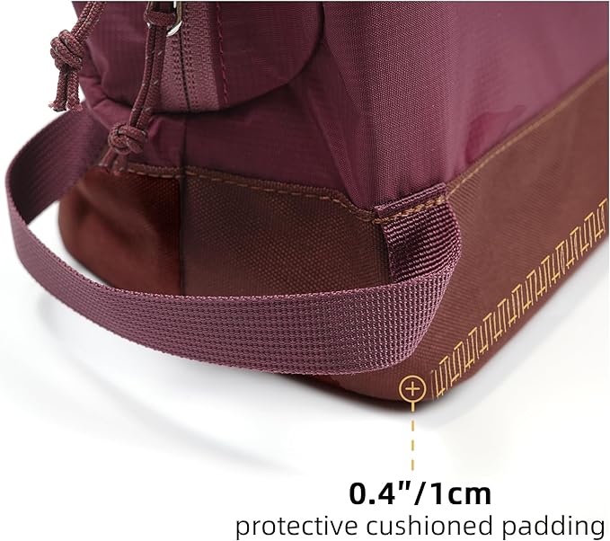 Travel Toiletry Bag For Women, 8L Large Packing Cube with Waterproof TPU Wet/Dry Compartment