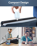 [2 Pack] USB C Charger Block 160W, 3-Port GaN Super Fast Charger, Dual 65W Type C Charging Block, Foldable QC3.0 Laptop Fast Charging for MacBook, iPhone, Samsung, Galaxy, iPad, Android, White