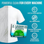 Sudstainables Laundry Detergent Sheets 200 Loads – Dissolvable Laundry Sheet for Washing Machines, Compact Alternative to Liquid & Powder Detergent, Travel-Friendly Soap | Fresh Linen