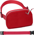 Mini Belt Bag for Women, RFID Small Fanny Pack, Womens Fashion Waist Packs with Extender Strap, Crossbody Bum Bags