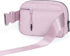ODODOS Unisex Mini Belt Bag with Adjustable Strap Small Fanny Pack for Workout Running Traveling Hiking, Lavender