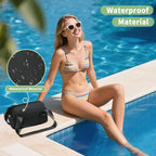 Mini Gym Bag for Women, Yoga Small Sports Bag for Women Girls, Waterproof PU Fitness Tote with Wet Compartment, Black