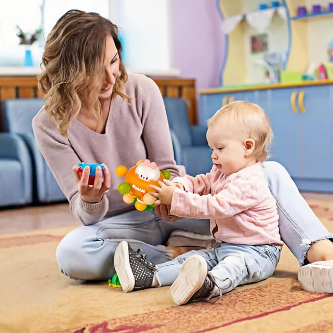 Baby Montessori Sensory Toys for 0-6 6-12 Months, Baby Teether Teething Toys for Babies 0 3 6 9 12 18 Months, Newborn Infant Learning Developmental Toys Gifts for 1 2 Year Old Boys Girls
