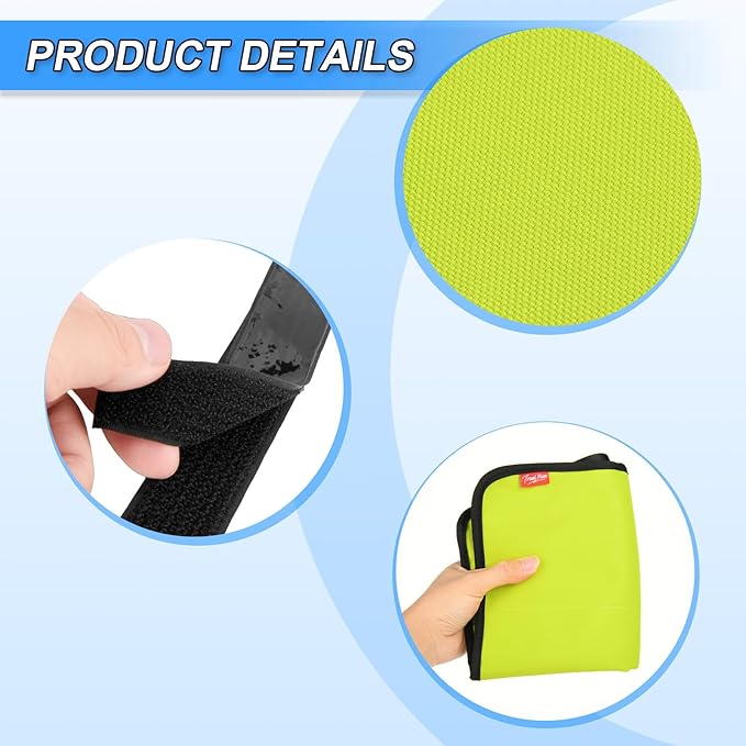 Airplane Seat Back Organizer & Storage, Airplane Tray Table Cover for Personal Items, Airline Seat Hanging Pockets Media Pouch,Reusable Travel Essentials,Fits Tablets,Cell Phone,Water Bottle (Green)
