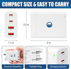 Cruise Approved Power Strip (Royal Caribbean, Disney & More) - Non Surge Charger [2 USB, 2 USB-C] 4-Port Charging Block w/Foldable Plug for iPhone, iPad, Laptops & More - Cruise Ship Essentials 2026