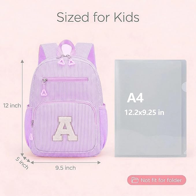 Mini Toddler Backpack for Girls 2-4, Cute Personalized Preschool Kindergarten Backpack for Kids Birthday Gifts (Purple S)
