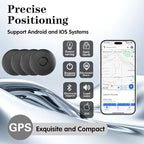 Magnetic Mini GPS Tracker – Hidden Vehicle Tracking Device, Real-Time Car, Kid & Pet Locator, No Subscription, Compatible with Apple Find My（4PCS）