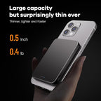 Power Bank, Ultra-Thin 10,000mAh Magnetic Wireless Portable Charger, 22.5W Fast Charging Battery Pack, Comes with USB-C Cable, Designed for iPhone Air /17/16/15/14/13/12,