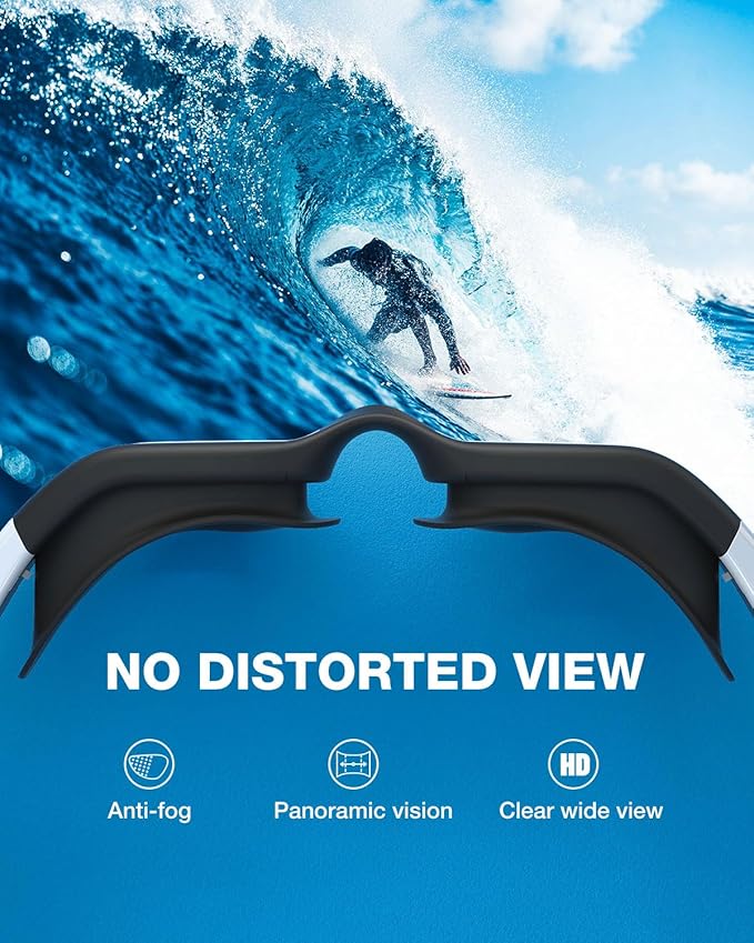 ZIONOR Swim Goggles, Upgraded G1 Polarized Swimming Goggles Anti-Fog for Adult Men Women