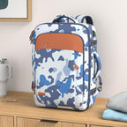 Lumesner Carry on Travel Backpacks, Extra Large 40L Flight Approved for Men & Women,Expandable Suitcase backpack (Camouflage Blue(Backpack With 4 Packing Cubes))