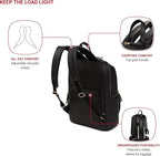 SwissGear Serenity Luxe Women's Laptop Backpack, Laptop Bag Fits Most 13-Inch Laptops, Black, 16 Inches