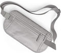 VENTURE 4TH Money Belt for Travel – Slim Hidden Under-Clothes RFID Blocking Anti-Theft Passport Holder & Travel Wallet Pouch for Men & Women to Protect Cash, Cards & Documents (Sleek Silver)