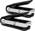 EDJY Fingernail Cutter - Precision Stainless Steel Nail Cutter for Fingernails | Sharp Blade, Ergonomic Design, Durable & Rust-Resistant | Ideal for Men and Women | Black | 2-Pack
