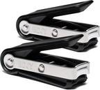 EDJY Fingernail Cutter - Precision Stainless Steel Nail Cutter for Fingernails | Sharp Blade, Ergonomic Design, Durable & Rust-Resistant | Ideal for Men and Women | Black | 2-Pack