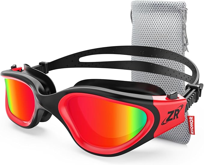 ZIONOR Swim Goggles, Upgraded G1 Polarized Swimming Goggles Anti-Fog for Adult Men Women