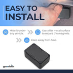 Magnetic Tiny GPS Tracker for Vehicles - 1 Month Rechargeable Battery, Small Hidden Real-Time Tracking Device - Waterproof GPS for Cars, Trucks & Assets - Subscription Required