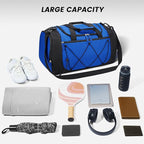 Vorspack Gym Bag for Men - 21 Inches Duffle Bag for Travel Lightweight Duffel Bag with Shoe Compartment Personal Item Travel Bag Weekender Bag for Travel Sports Gym - Blue