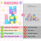 45pcs Magnetic Blocks for Kids Ages 3-5,Magnetic Building Blocks for Toddlers Girl Toys,Creative Sensory Toys 4-8 Magnet Cubes Toys Gifts for 3 4 5 6 7 8 Year Old Boys & Girls Valentines Day Toy