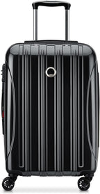 DELSEY PARIS Helium Aero Hardside Expandable Luggage with Spinner Wheels, Black, Carry-On Plus 21 Inch