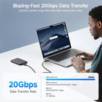 Cable Matters 20Gbps USB C to USB C Monitor Cable - 3ft / 0.9m, Supports Up to [8K@30Hz / 4K@120Hz Video, 240W Charging, 20Gbps Data Transfer], USBC Video Cable, Works with CarPlay, Android Auto