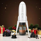 3 in 1 Portable Electric Espresso Machine On the Go with Detachable Coffee Stand, Car Coffee Maker Self-Heating with USB-C, For Travel Camping and Hiking With Ground Coffee & NES PRES*O/DG Pod