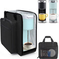 Anitor Portable Carrying Coffee Maker Travel Bag Match for Keurig K-Mini/K-Mini Plus/K-Express, Single Serve Coffee Machine Travel Bag with Padded Shoulder Straps Includes Multiple Storage Bags, Black