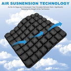 Travel Seat Cushion, Airplane Seat Cushion for Long Flights, Easy to Carry, 3D Inflatable Cushion for Wheelchair, Travel,Driving,Office Work