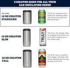 YETI Rambler 12 oz. Colster Can Insulator for Standard Size Cans, Red/Navy/Badge