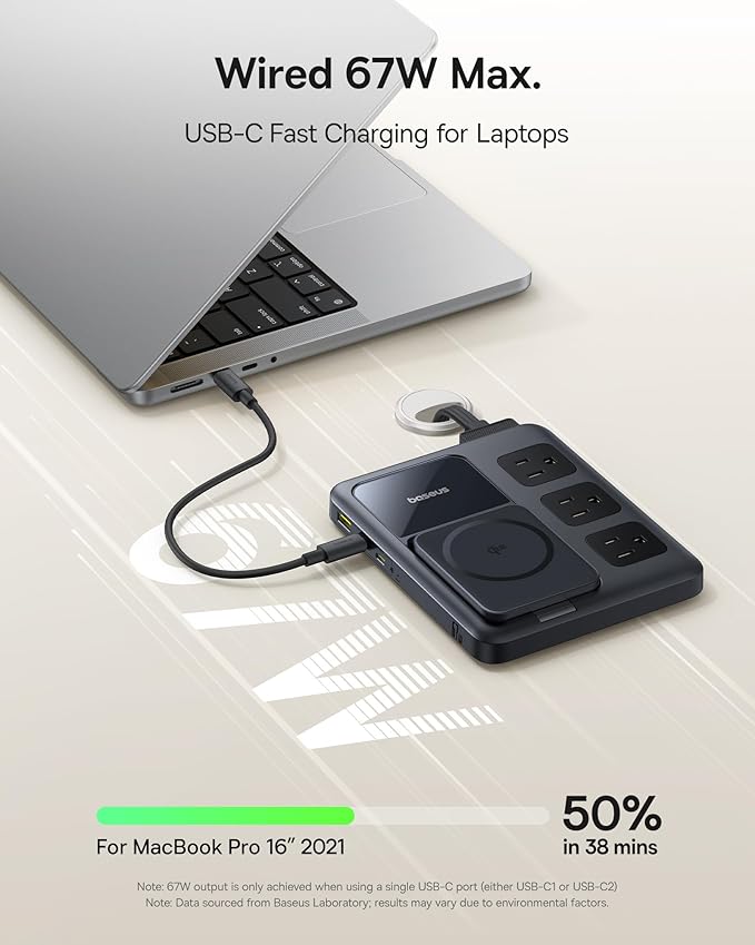 Baseus Blade Laptop Power Bank 100W Nomos 8-in-1 Charging Station 67W