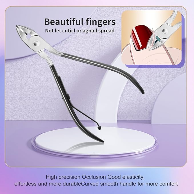 Manicure Pedicure Kit Professional 30pcs Complete Nail Care kit，fingernail and toenail Clippers and Manicure kit for Men with Travel Deluxe Beauty Tools Convenience Set (Black)