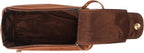 KomalC Premium Buffalo Leather Toiletry Bag for Men & Women With Water resistant Lining, Grooming Travel Pouch, Unisex Wash Bag for Toiletries, Gifts for Men and Women