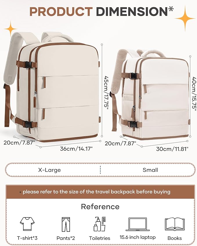 coofay Extra Large Travel Backpack Carry on Flight Approved Mochila De Viaje Personal Item Backpack for Airlines Frontier Airlines Personal Item Bag Backpack for Travel Backpacks for Men Women