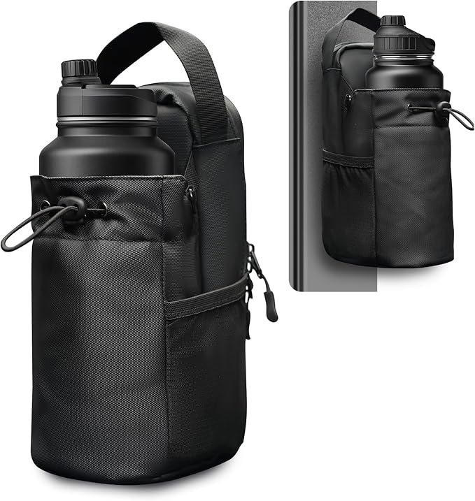 Magnetic Gym Bag for Women and Men, Magnetic Water Bottle Holder with Strap and Phone Pocket