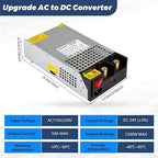24V DC Power Supply 1200W AC to DC Converter SMPS 50A Switching Power Supply Adapater Transformer for 3D Printer, RV, Led Strip, Motor Pump, CCTV, Electronic Instruments, Lab Computer