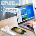 45W Super Fast USB-C Wall Charger for Samsung Galaxy S26 Ultra/S26/S26 Plus/S26/S25 S24 S23 S22 Ultra/S25 S24 S23 S22 S21 S20/Note 10/20, Tab S8/S7, PPS 45 Watt Charger Block with 6.6FT Cable-White