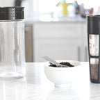 Takeya Deluxe Cold Brew Coffee Maker - BPA-Free Tritan Pitcher with Airtight Leakproof Lid, Silicone Grip Handle, Fine-Mesh Filter - Shatter-Proof, Dishwasher Safe, Made in USA - 2 Quart/Black